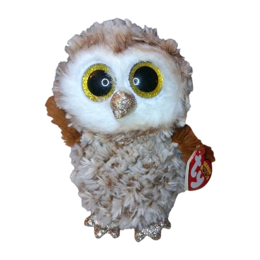 TY T36326 Percy BARN OWL-Beanie BOOS Multicolored 15 Cm